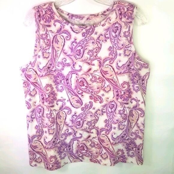 Croft and BARROW Classic Tank Top. Size L. - Picture 1 of 5